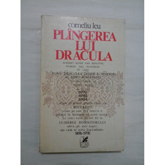 PLINGEREA  LUI  DRACULA  -  Corneliu  LEU